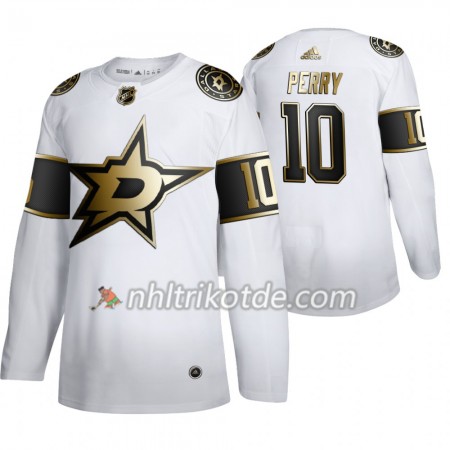 Dallas Stars Trikot Corey Perry 10 Adidas 2019-2020 Golden Edition Weiß Authentic - Herren